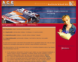 Ace nyelvtúra weboldal nyitólap