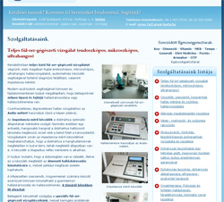 Orvosi weboldalunk belső oldala